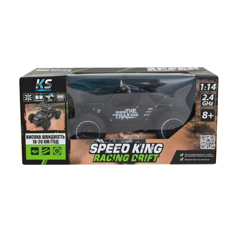 Автомобіль Off-road Crawler з р/к – Race (матовий чорний, 1:14)