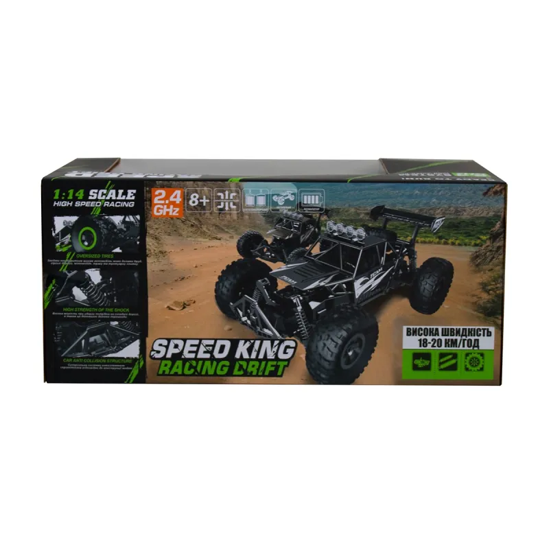 Автомобіль Off-road Crawler з р/к – Race (матовий чорний, 1:14)
