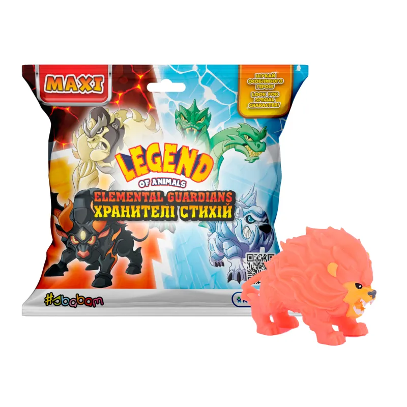 Дисплей стретч-іграшок серії Legend of animals Максі – Хранителі стихій (10 шт)