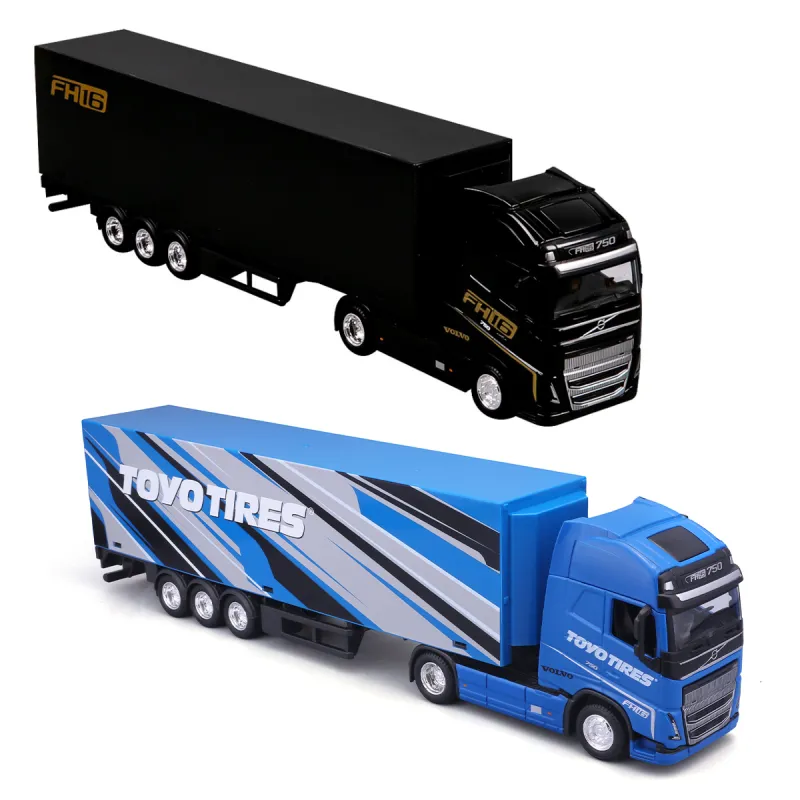 Автомодель - Фура Volvo FH16 Globetrotter 750 XXL (чорний, синій)