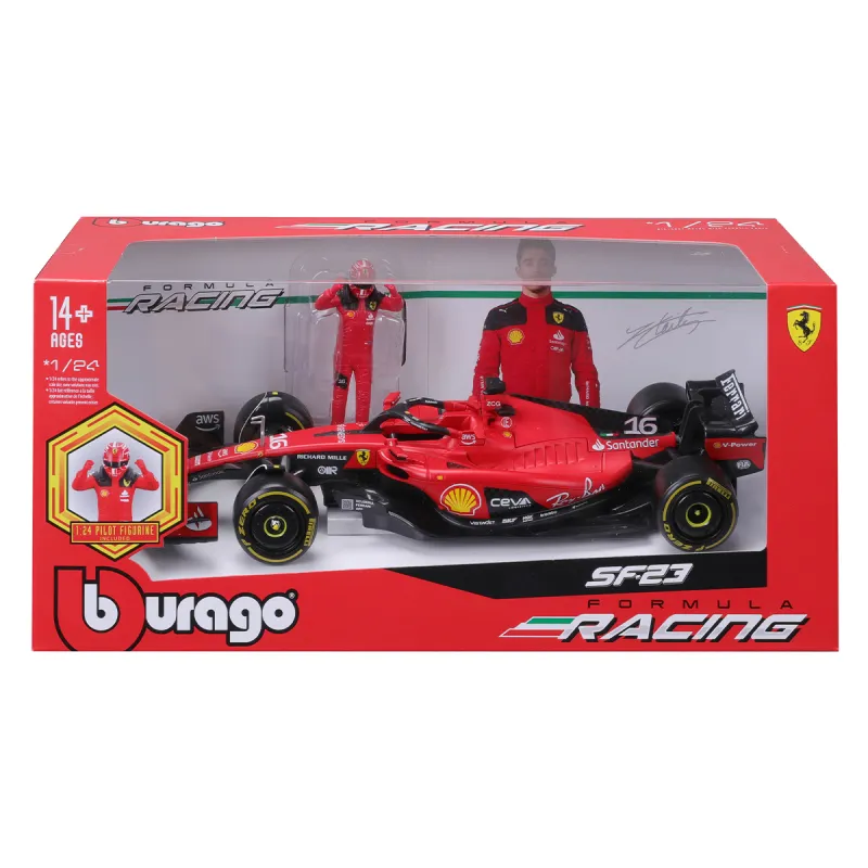 Автомодель з фігуркою - Ferrari SF-23 (1:24)