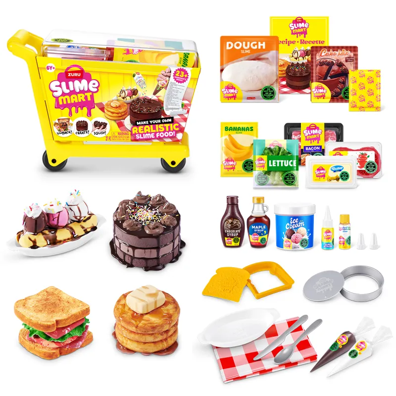 Ігровий набір зі слаймами Slime Mart серії Shopping Cart – Візок смаколиків