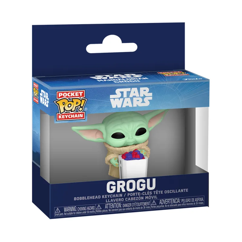 Ігрова фігурка на кліпсі Funko POP! серії Мандалорець і Ґроґу - Ґроґу з попкорном