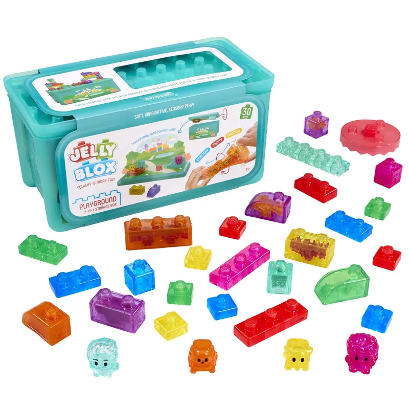 Сенсорний конструктор Jelly Blox - У кейсі 2 в 1: ігровий майданчик