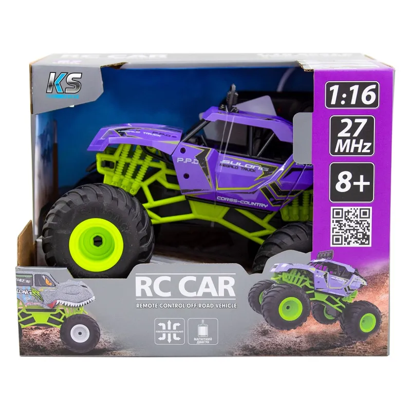 Автомобіль Bigfoot Off-road з р/к – Violet (1:16, 27 МГц (MHz))