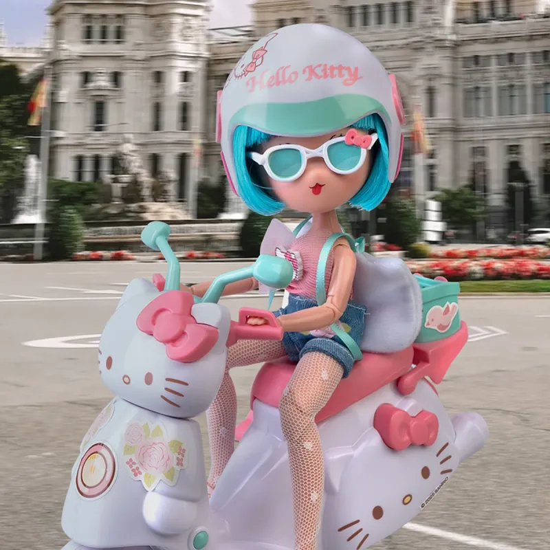 Ігровий набір 4SF Manga Dolls серії Hello Kitty – Красуня Пінк на скутері