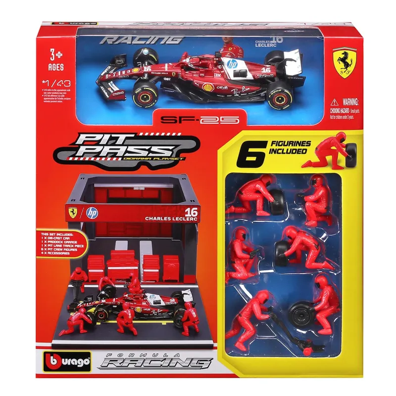 Ігровий набір - Pit Pass Ferrari SF-25 (1:43)