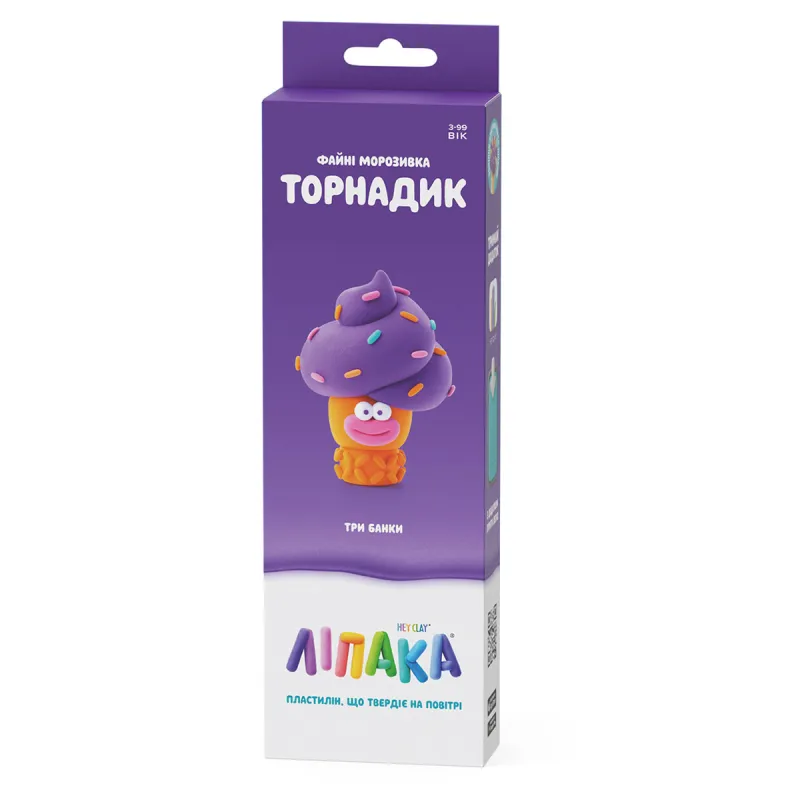 Набір пластиліну Ліпака – Файні морозивка: Торнадик