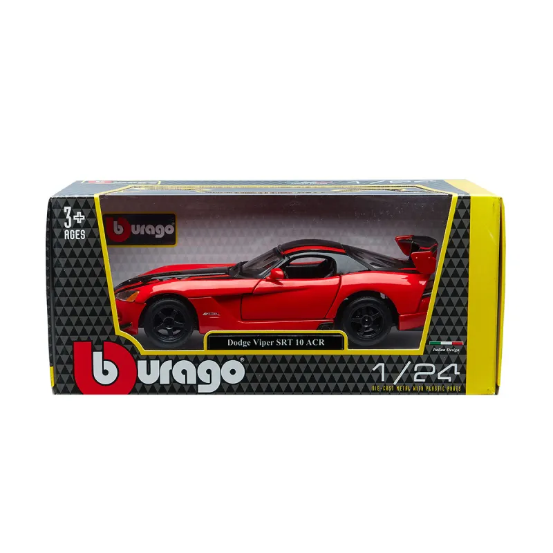 Автомодель - Dodge Viper Srt10 Acr (ассорті помаранч-чорн металік, червоно-чорн металік, 1:24)