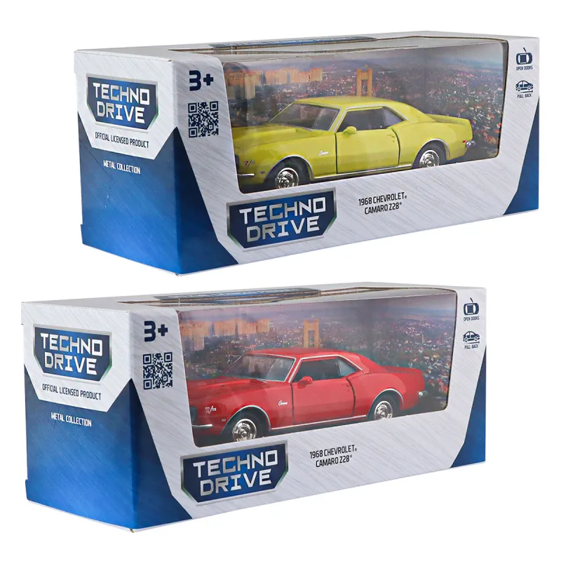 Автомодель - Chevrolet Camaro Z28 1968 (червоний, жовтий)