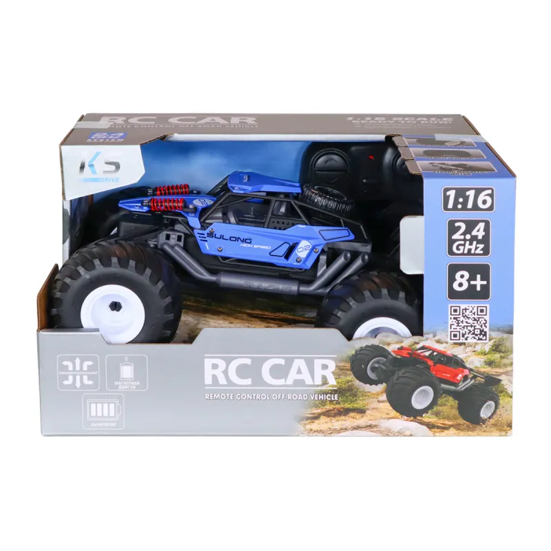 Автомобіль Off-road на р/к – Strong Power (синій, 1:16)