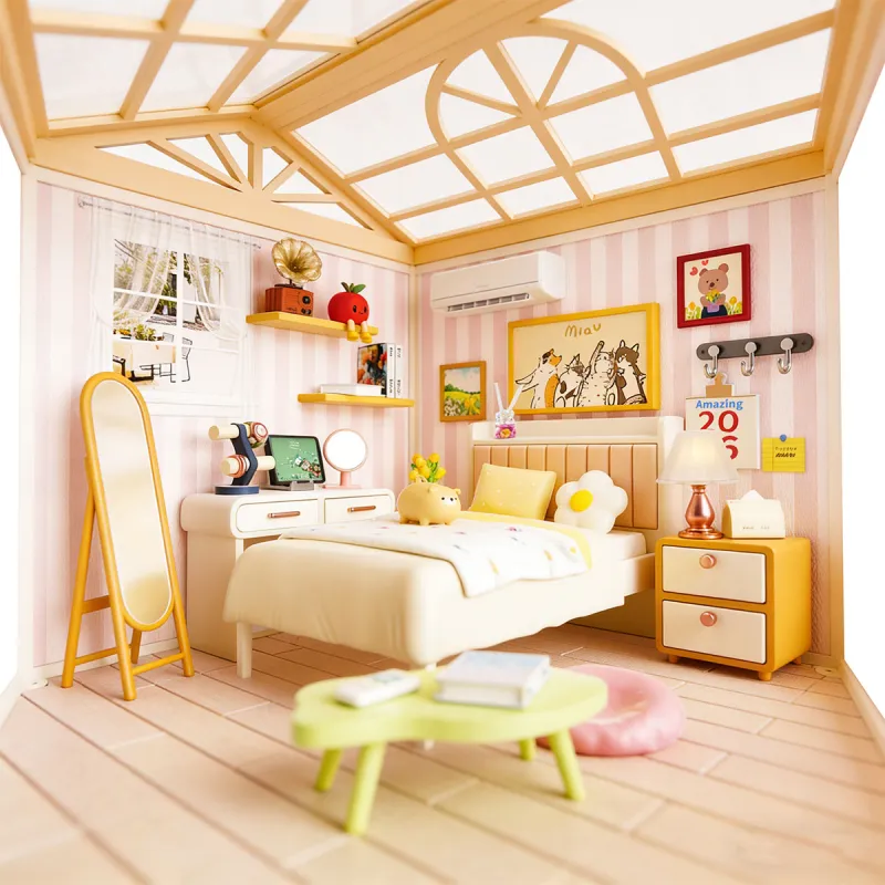 Конструктор-румбокс Mini House серії Інтер'єр – Спальня (світло)