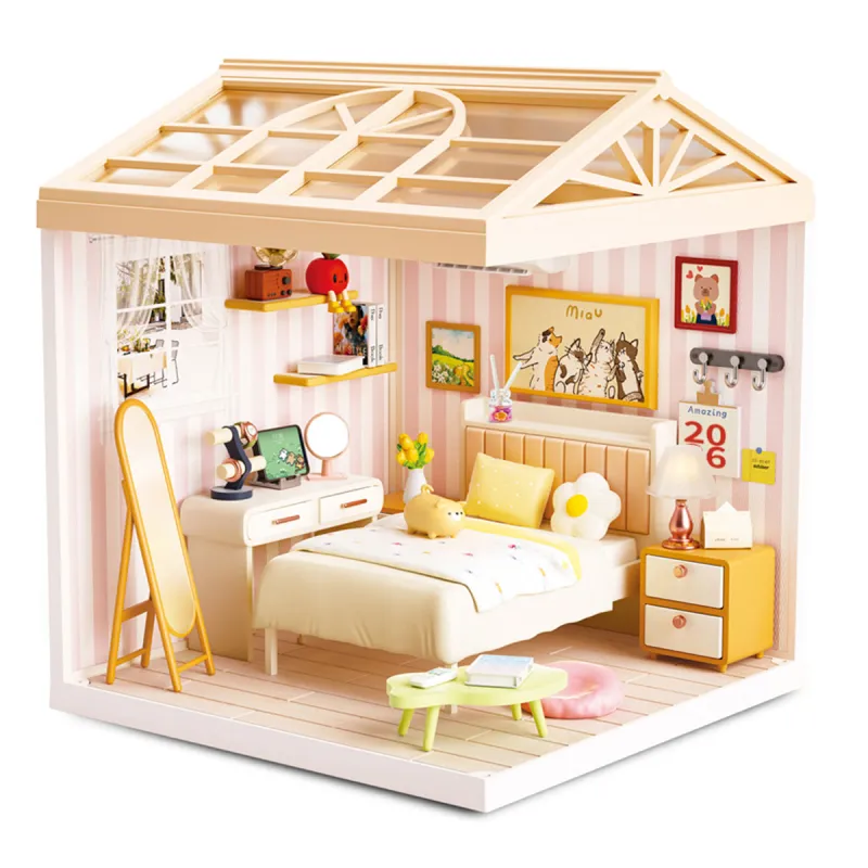Конструктор-румбокс Mini House серії Інтер'єр – Спальня (світло)