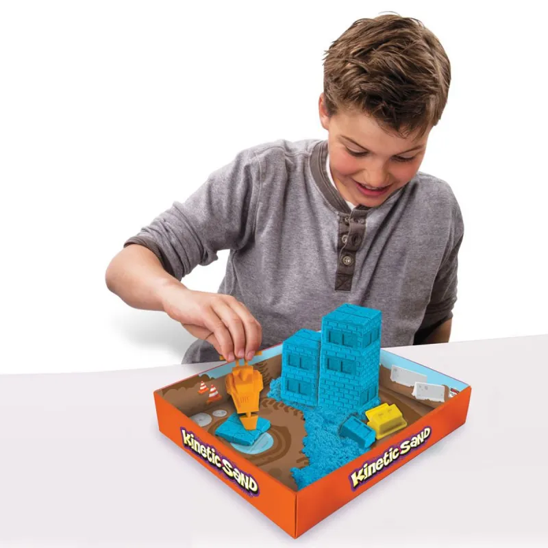 Пісок Для Дитячої Творчості - Kinetic Sand Construction Zone (Блакитний)