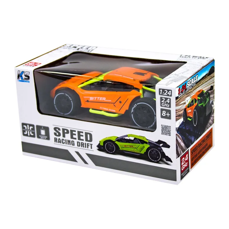 Автомобіль Speed racing drift з р/к – Bitter (оранжевий, 1:24)