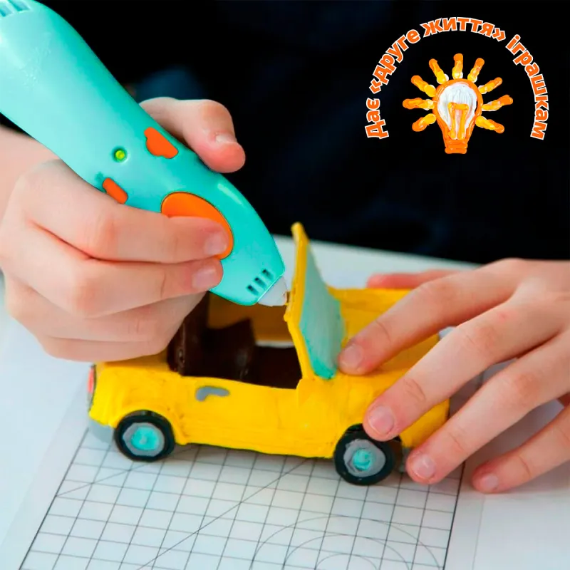 3D-ручка 3Doodler Start Plus для дитячої творчості базовий набір- КРЕАТИВ (72 стрижні)