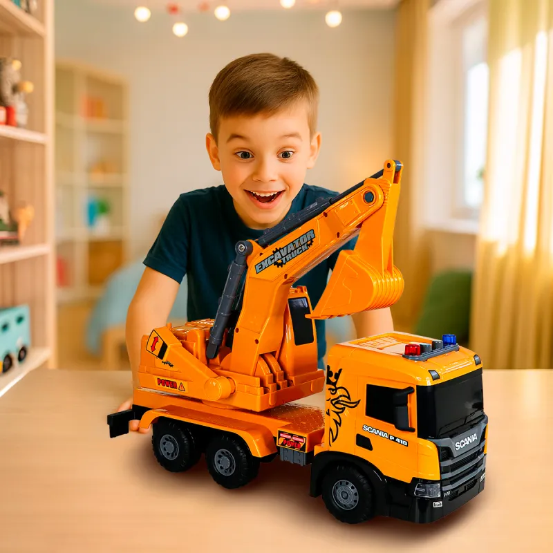 Автомодель серії Super Big Truck – Екскаватор Scania (світло, звук)