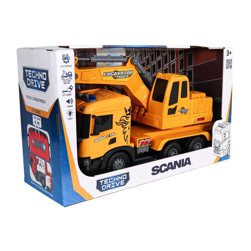 Автомодель серії Super Big Truck – Екскаватор Scania (світло, звук)