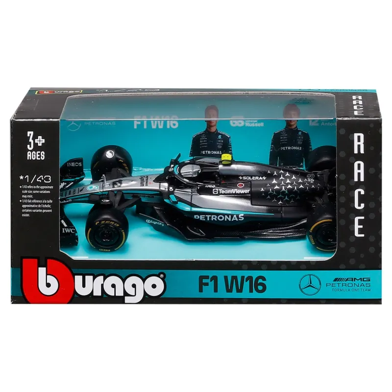 Автомодель – Mercedes-AMG F1 W16 Petronas (2025) (1:43)
