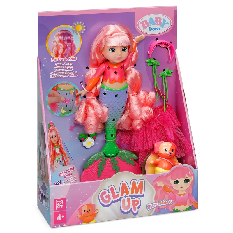 Лялька Baby Born серії Glam Up – Русалонька Саншайн (28 см)