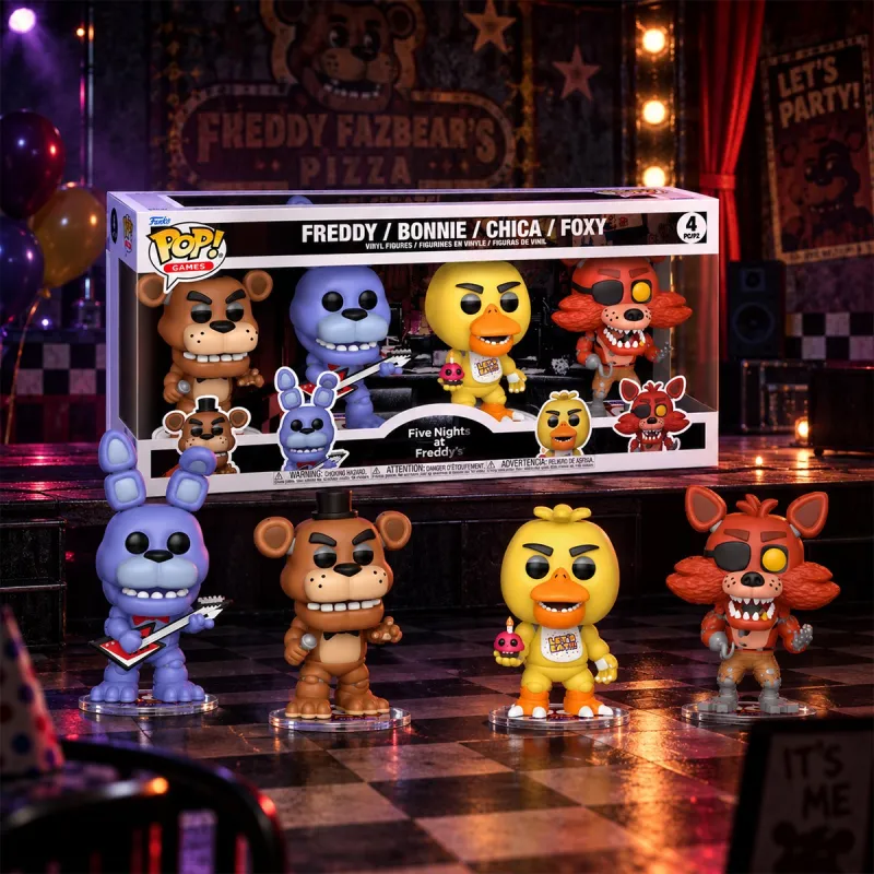 Набір ігрових фігурок Funko POP! серії 5 ночей у Фредді (4 фігурки)