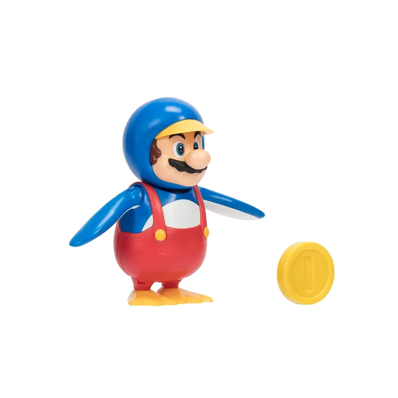 Ігрова фігурка з артикуляцією SUPER MARIO - Маріо-пінгвін 10 cm