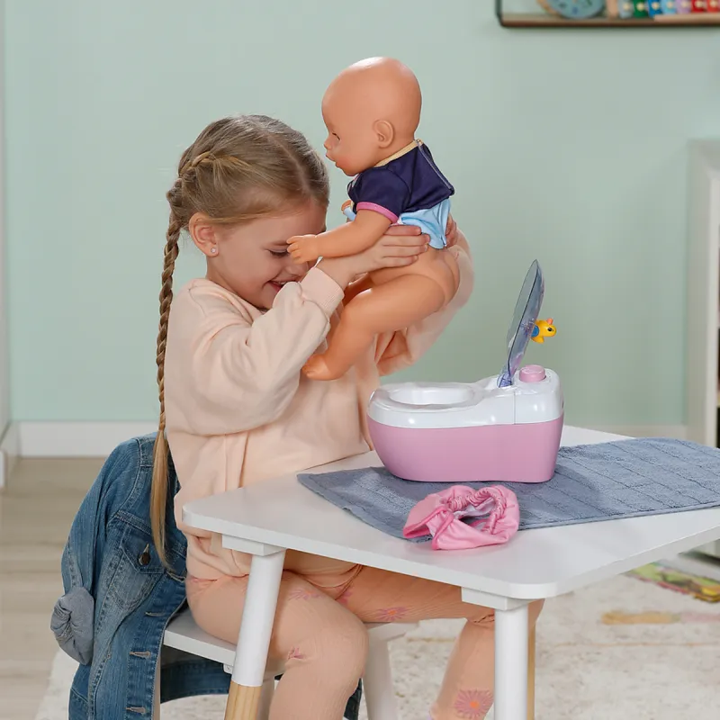 Інтерактивний унітазик для ляльки Baby Born – Маленький туалет (звук)