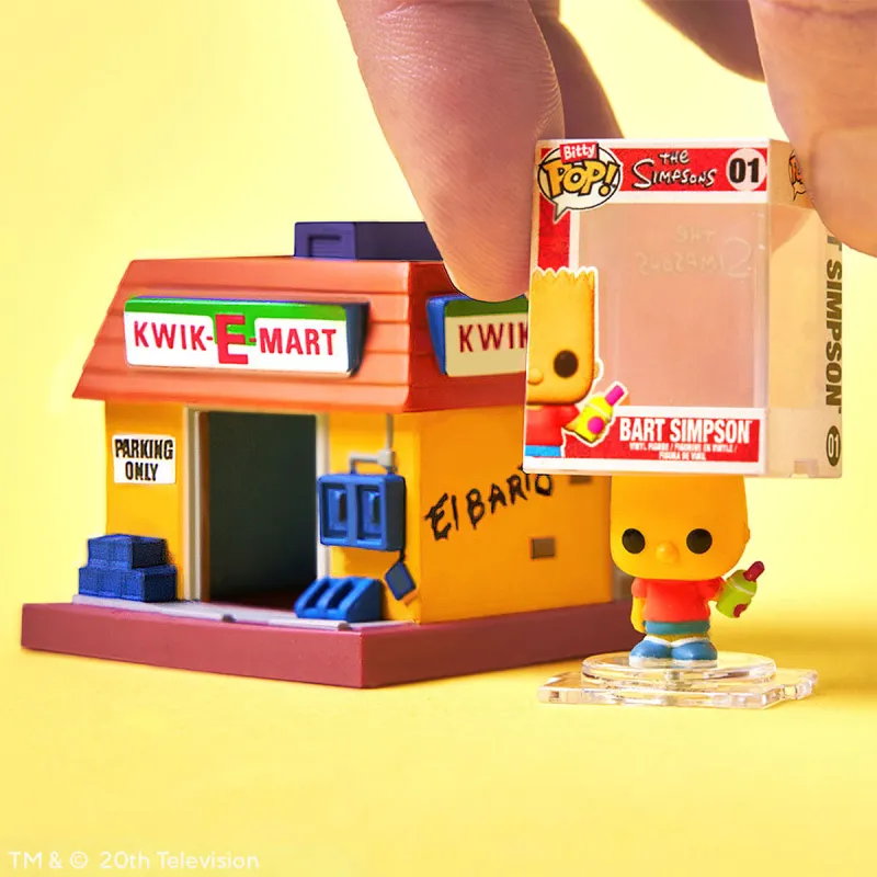 Набір фігурок Bitty Pop! Town - Барт Сімпсон і Квікі-Март
