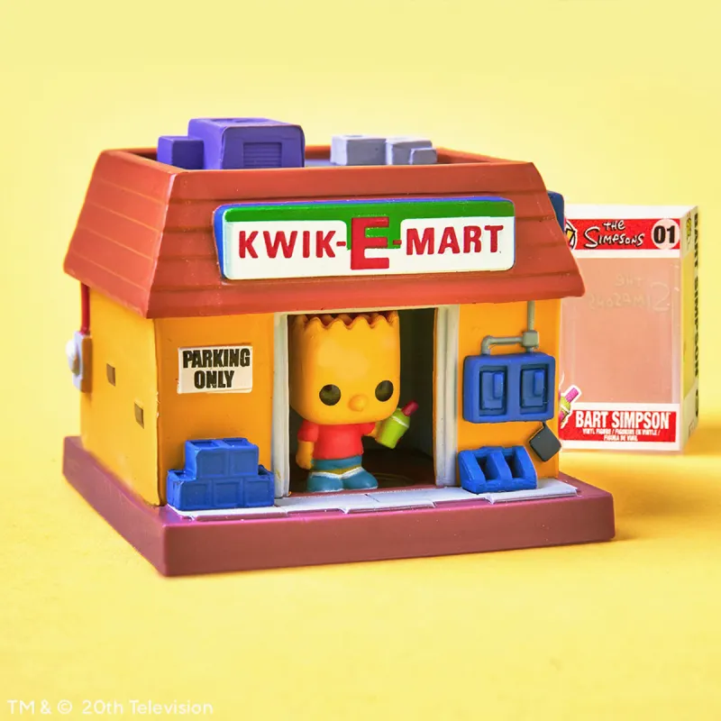 Набір фігурок Bitty Pop! Town - Барт Сімпсон і Квікі-Март