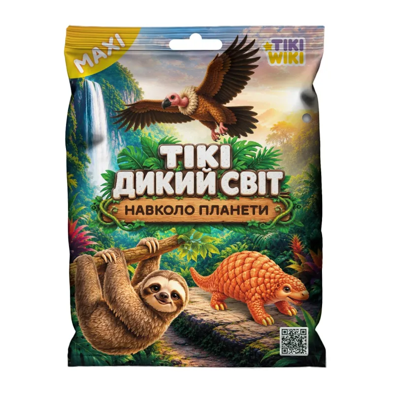 Стретч-іграшка у вигляді тварини Tiki Wiki – Тікі Дикий Світ: Навколо Планети
