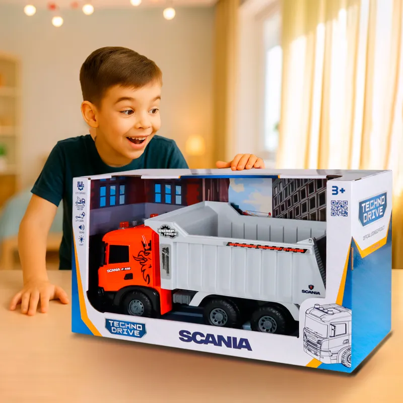 Автомодель серії Super Big Truck – Самоскид Scania (світло, звук)