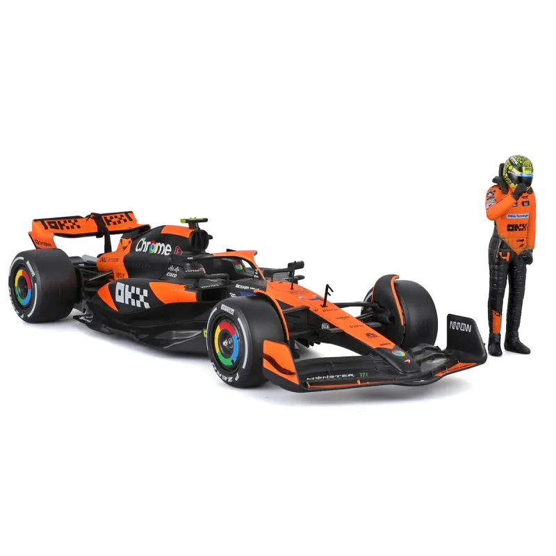 Автомодель з фігуркою - McLaren MCL38 (1:24)