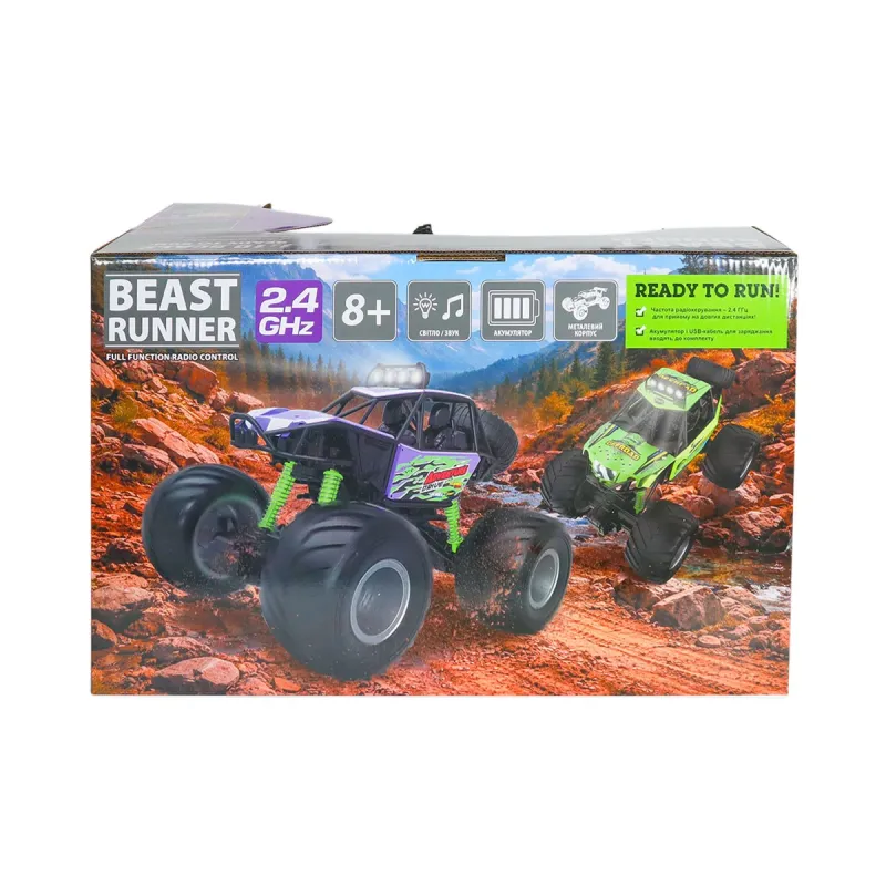 Автомобіль KS Drive на р/к - Beast Runner (2.4 GHz, акум. 7.4 V, бузковий)