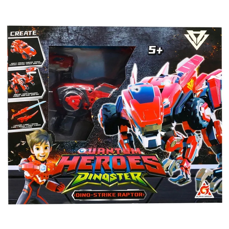Динозавр-трансформер Dinoster - Мега Дино-Страйк Раптор