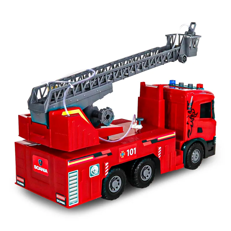 Автомодель серії Super Big Truck – Пожежна машина Scania (світло, звук, функ. води)