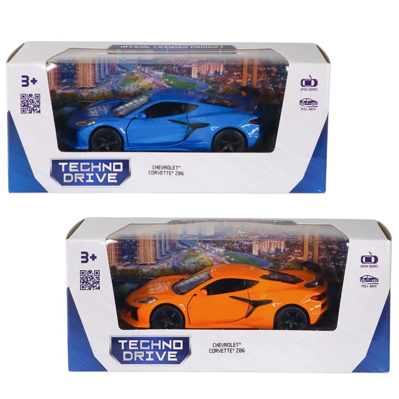 Автомодель – Chevrolet Corvette Z06 2023 (синій, помаранчевий)