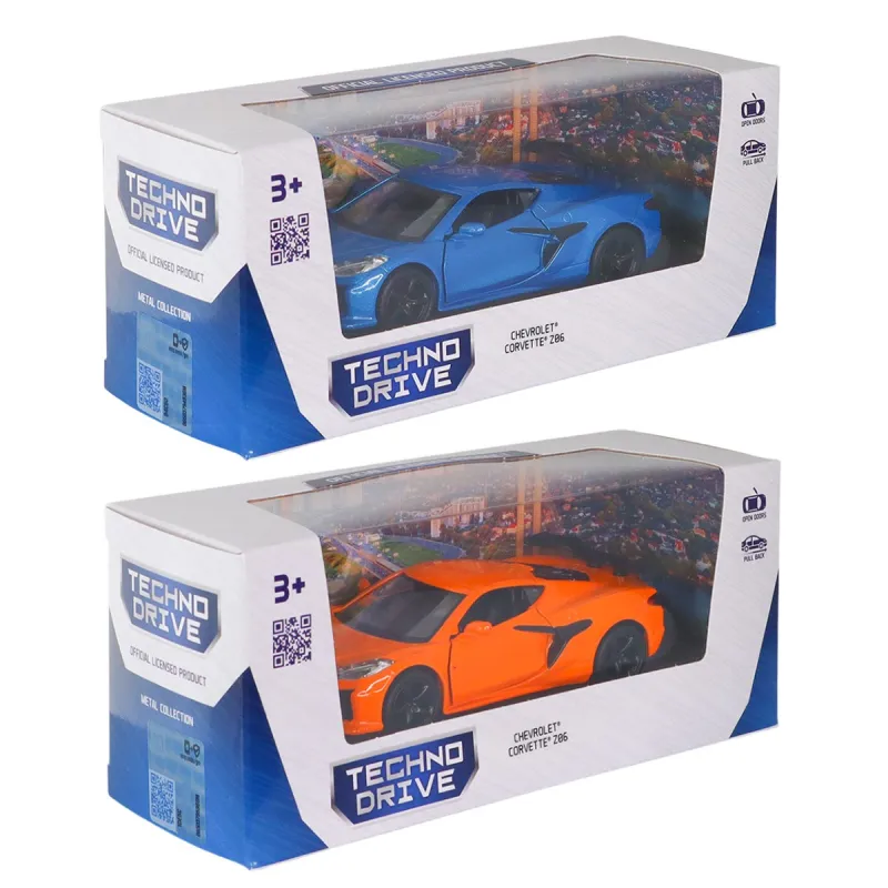Автомодель – Chevrolet Corvette Z06 2023 (синій, помаранчевий)