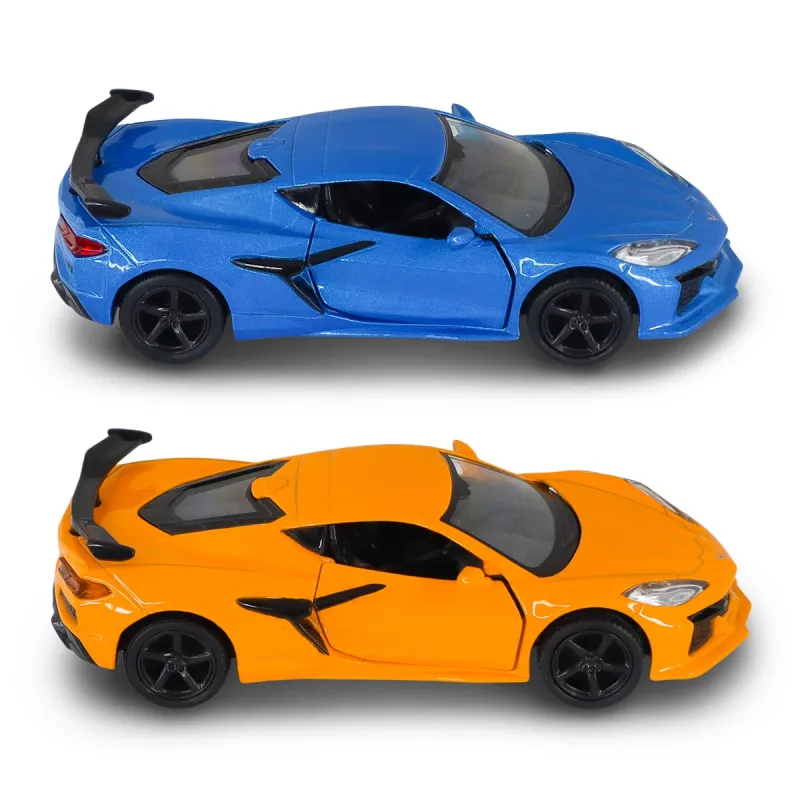 Автомодель – Chevrolet Corvette Z06 2023 (синій, помаранчевий)