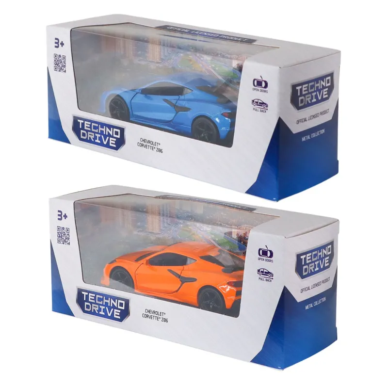 Автомодель – Chevrolet Corvette Z06 2023 (синій, помаранчевий)