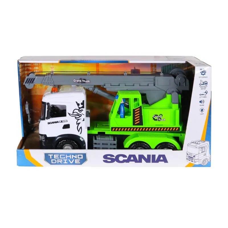 Автомодель серії Mid Truck – Автокран Scania (світло, звук)