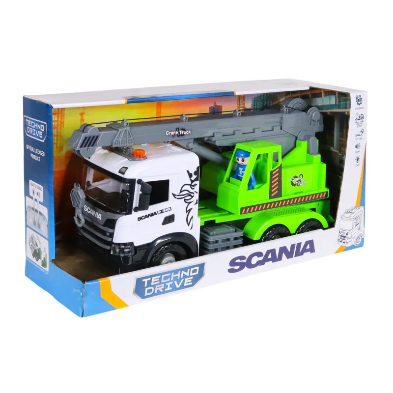 Автомодель серії Mid Truck – Автокран Scania (світло, звук)