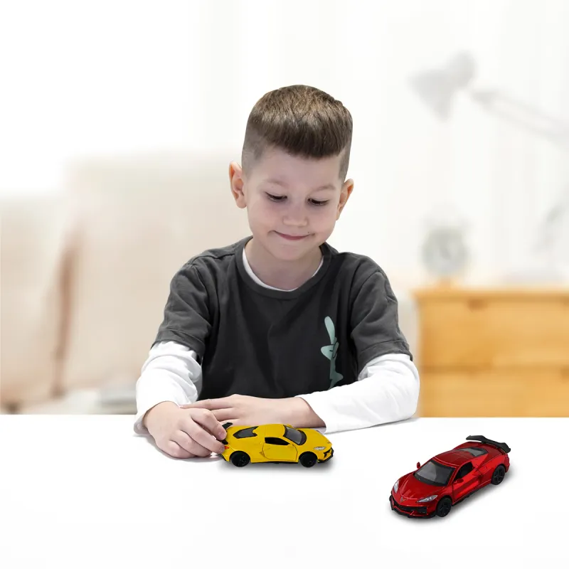Автомодель – Chevrolet Corvette C8 Z06 2024 (жовтий, червоний)