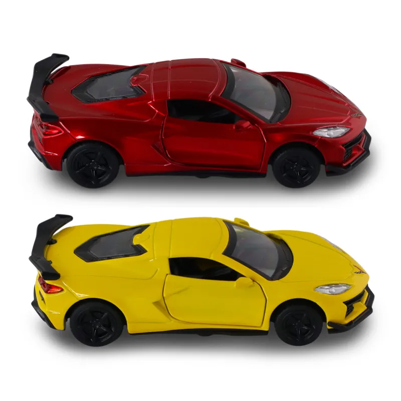 Автомодель – Chevrolet Corvette C8 Z06 2024 (жовтий, червоний)