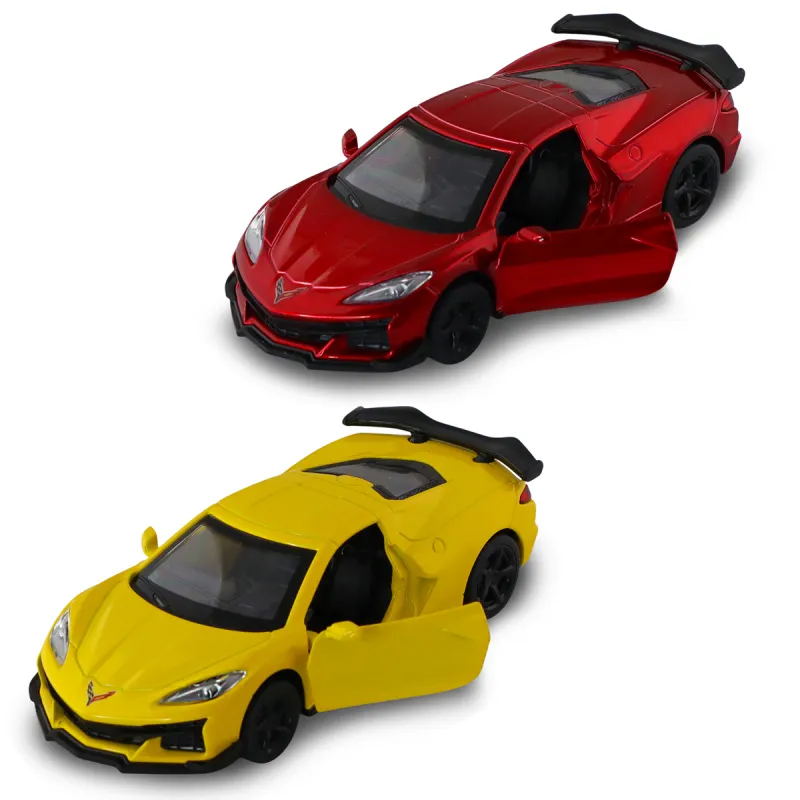 Автомодель – Chevrolet Corvette C8 Z06 2024 (жовтий, червоний)