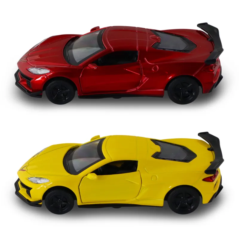 Автомодель – Chevrolet Corvette C8 Z06 2024 (жовтий, червоний)
