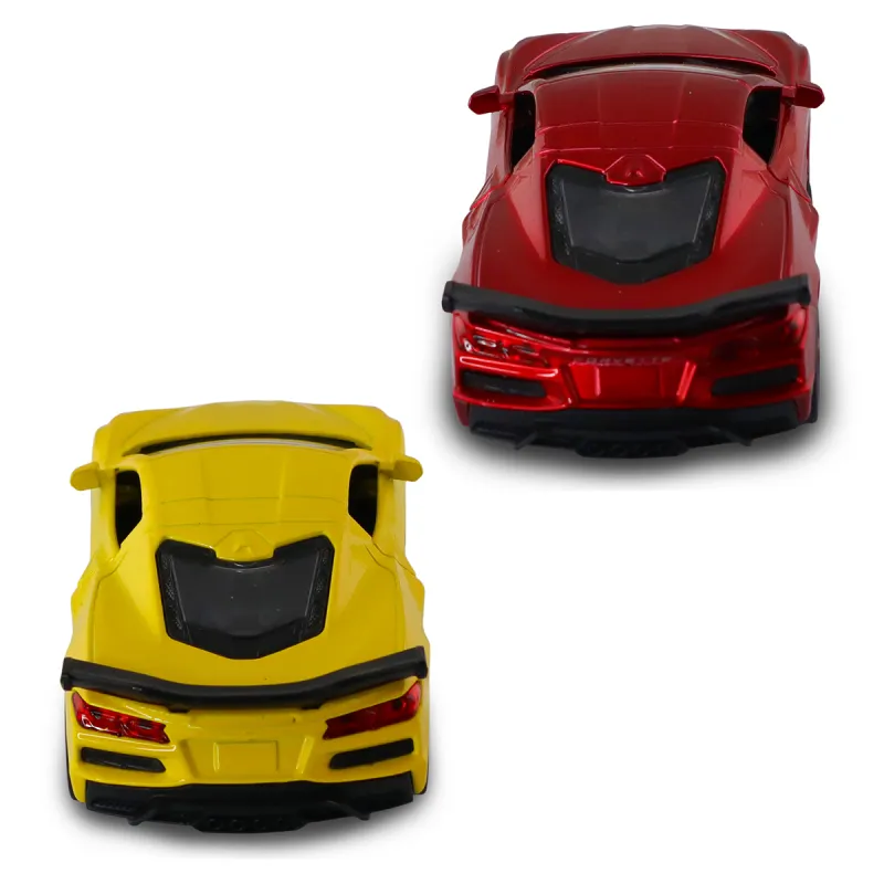 Автомодель – Chevrolet Corvette C8 Z06 2024 (жовтий, червоний)