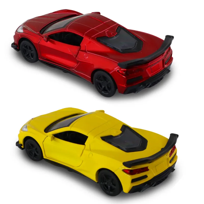 Автомодель – Chevrolet Corvette C8 Z06 2024 (жовтий, червоний)