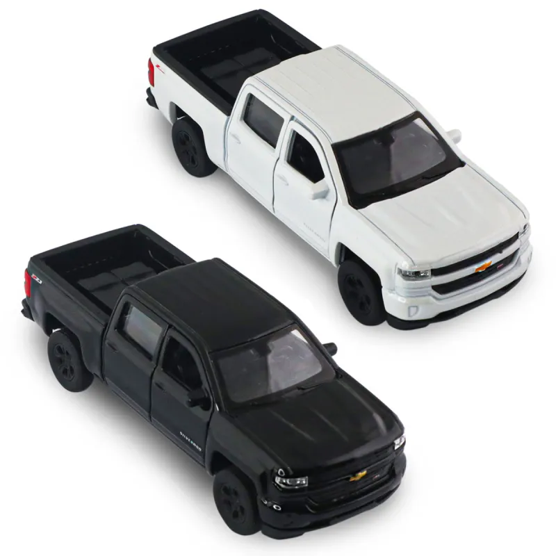 Автомодель - Chevrolet Silverado 2017 (перламутрово-білий, чорний)