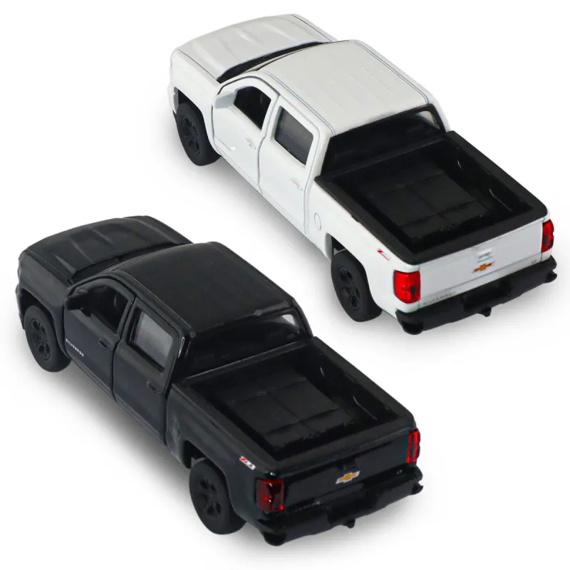 Автомодель - Chevrolet Silverado 2017 (перламутрово-білий, чорний)
