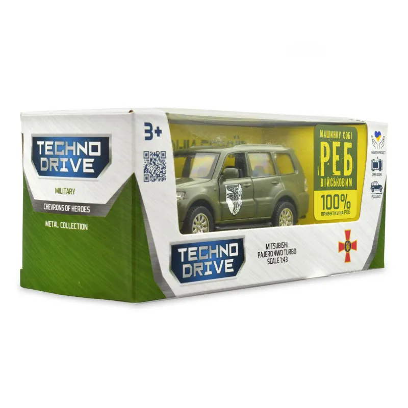 Автомодель серії Шеврони Героїв - Mitsubishi Pajero 4WD Tubro - 93 ОМБр